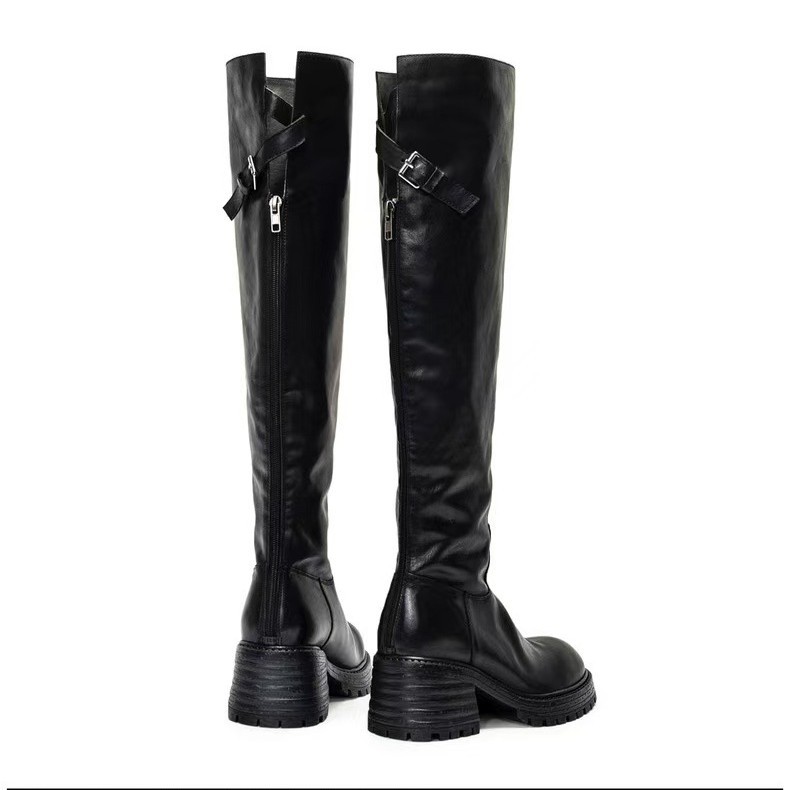 Sock Boot Women - Stivali con Tacco Grosso e Alto